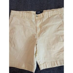 Chaps Men's Stretch Yellow Shorts Size 36